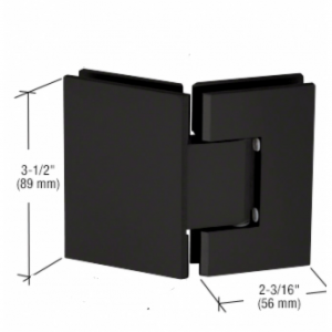 Matte Black Diamond Shape Shower Screen Hinge H20-B